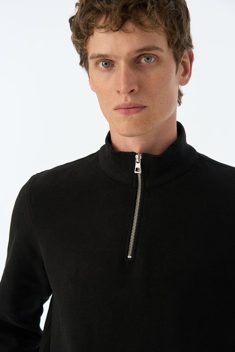 Pure Form Quarter-Zip Sweatshirt - Black
