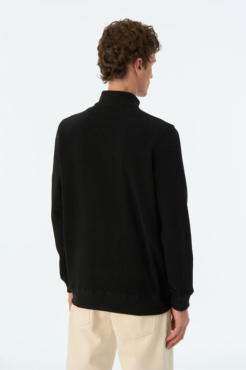 Pure Form Quarter-Zip Sweatshirt - Black