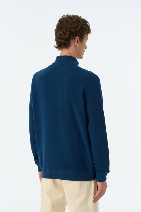 Pure Form Quarter-Zip Sweatshirt - Navy Blue