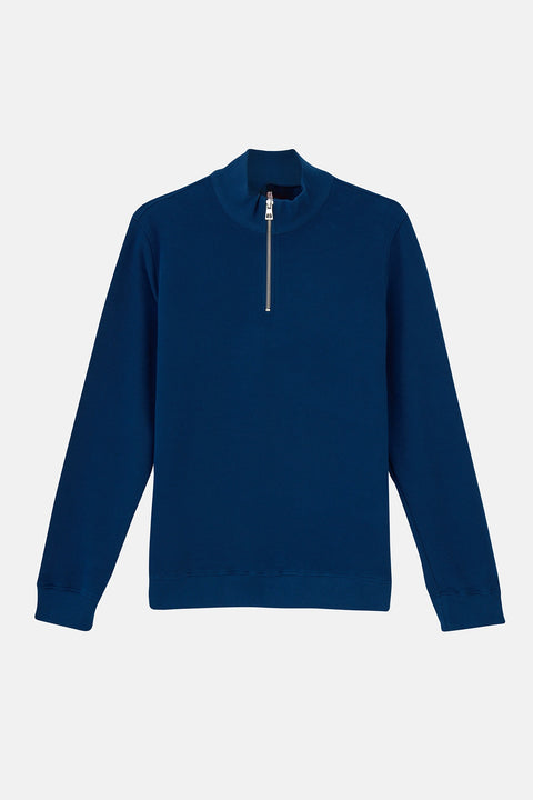 Pure Form Quarter-Zip Sweatshirt - Navy Blue