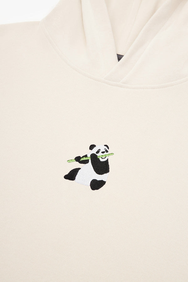 Panda Hoodie - Cream