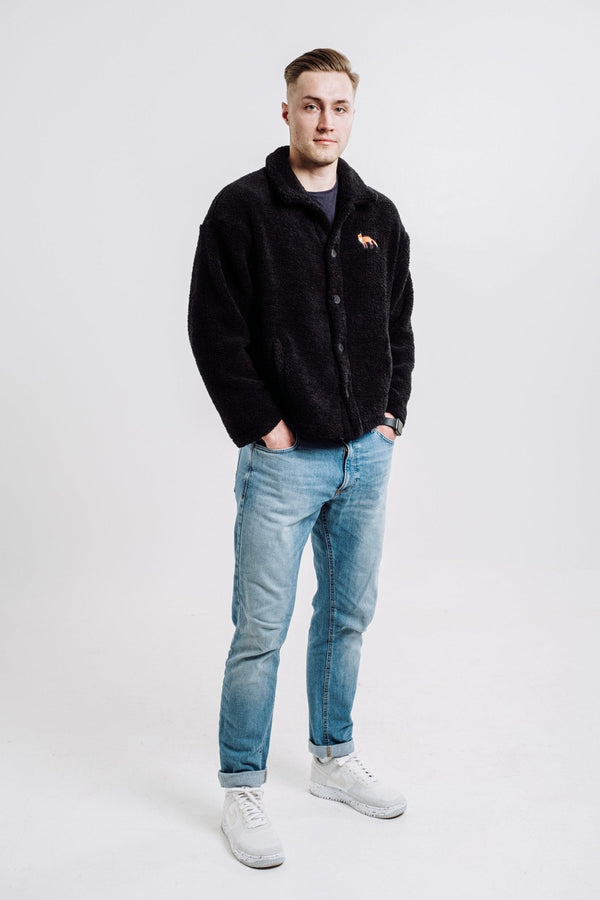Red Fox Sherpa Jacket - Black