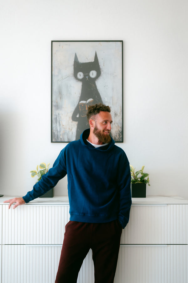 Pure Form Hoodie - Navy Blue