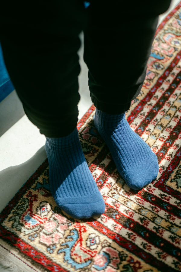 Pure Form Towel Socks - Navy Blue