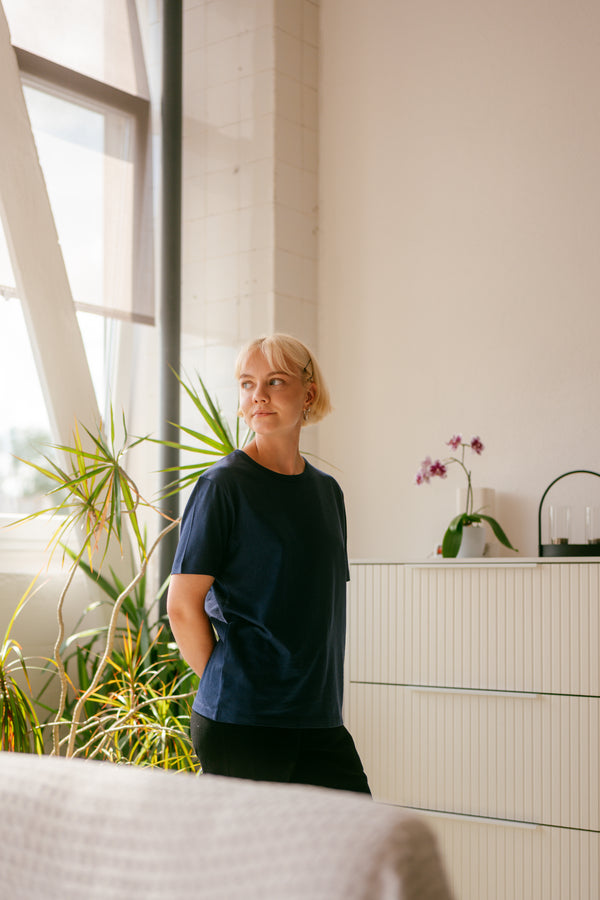 Pure Form Modal T-Shirt - Navy Blue