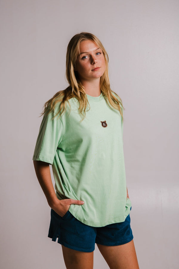 Grizzly Bear Oversize T-shirt - Light Green
