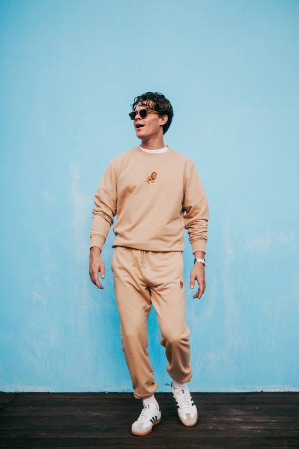 Lion Soft Fleece Men's Matching Set 1 - Light Brown