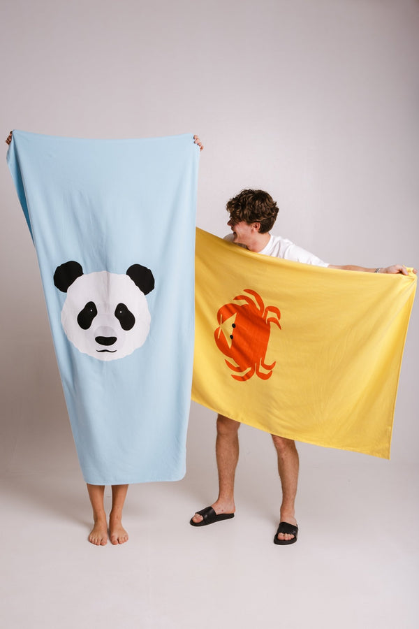 Panda Peshtemal - Light Blue