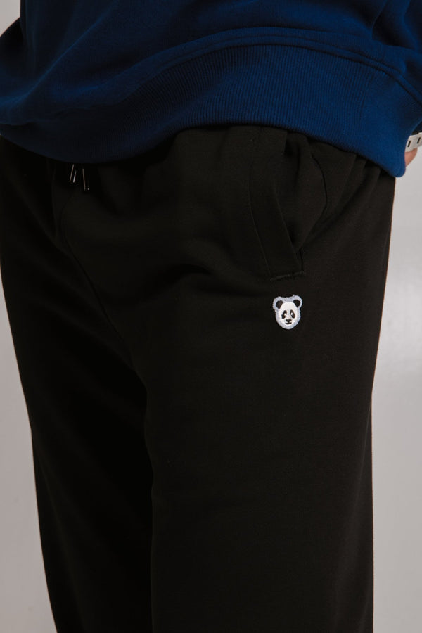 Panda Soft Fleece Men's Sweatpants - Black