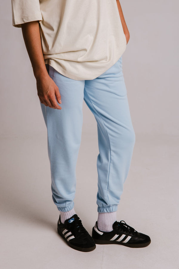 Panda Soft Fleece Women's Sweatpants - Light Blue