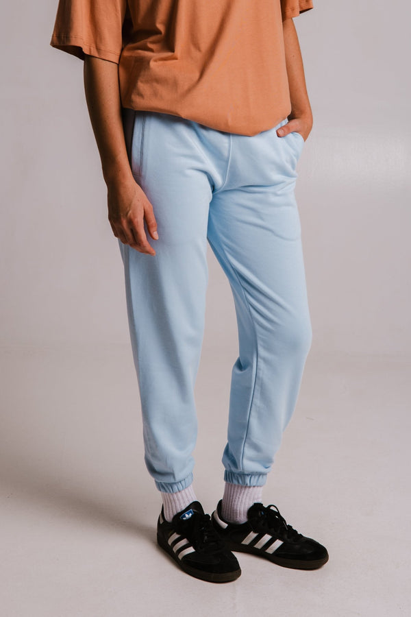 Panda Soft Fleece Women's Sweatpants - Light Blue