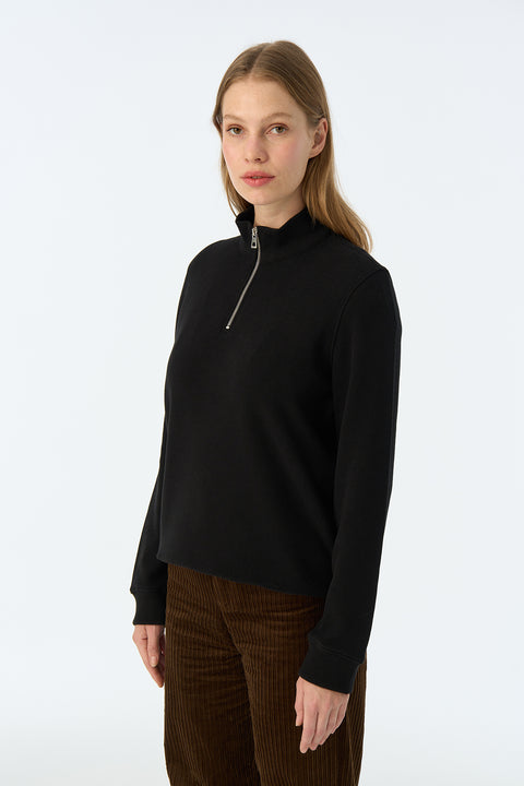 Pure Form Quarter-Zip Sweatshirt - Black