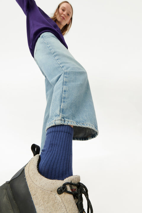 Pure Form Towel Socks - Navy Blue