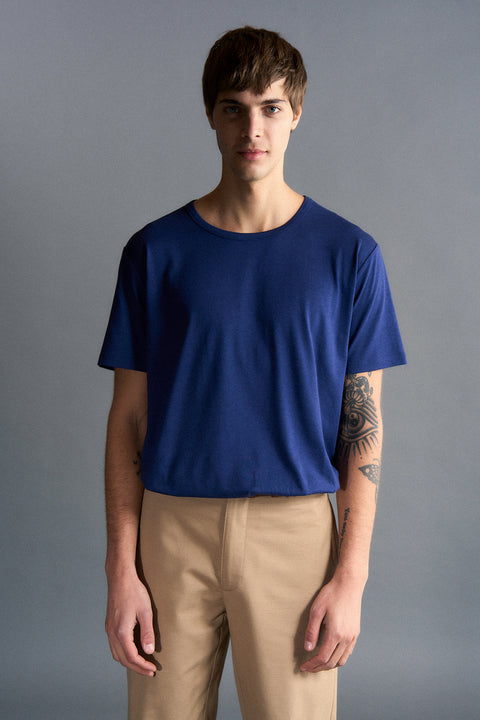 Pure Form Modal T-Shirt - Navy Blue