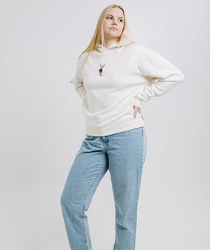 Sossu Deer Hoodie - Cream