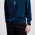 Sossu Deer Hoodie - Indigo Blue