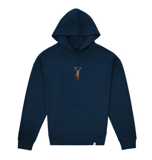Sossu Deer Hoodie - Indigo Blue