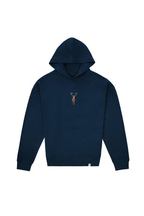 Sossu Deer Hoodie - Indigo Blue