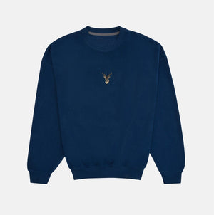 Sossu Deer Sweatshirt - Indigo Blue