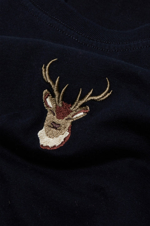 Sossu Deer T - shirt - Dark Blue