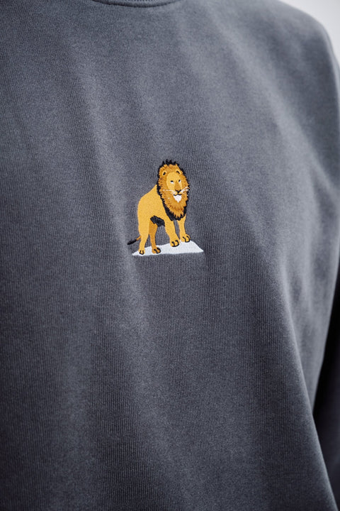 Sossu Lion Sweatshirt - Anthracite