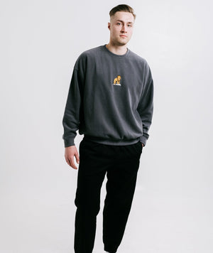 Sossu Lion Sweatshirt - Anthracite