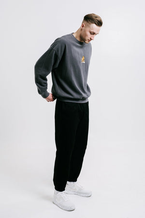 Sossu Lion Sweatshirt - Anthracite