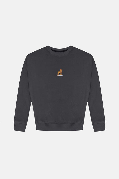 Sossu Lion Sweatshirt - Anthracite