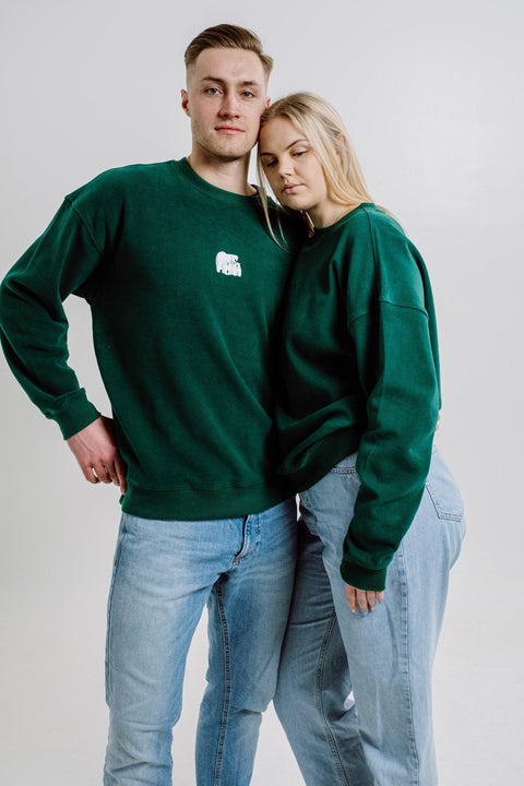 Sossu Polar Bears Sweatshirt - Dark Green