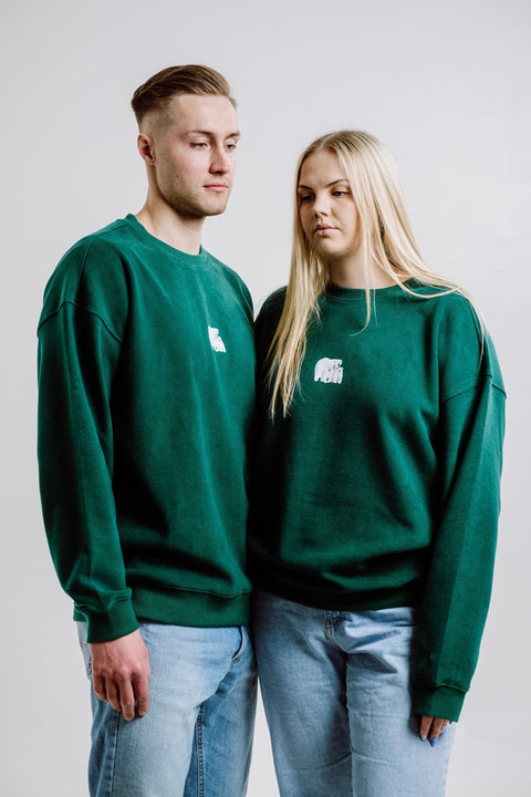 Sossu Polar Bears Sweatshirt - Dark Green