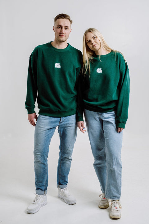 Sossu Polar Bears Sweatshirt - Dark Green