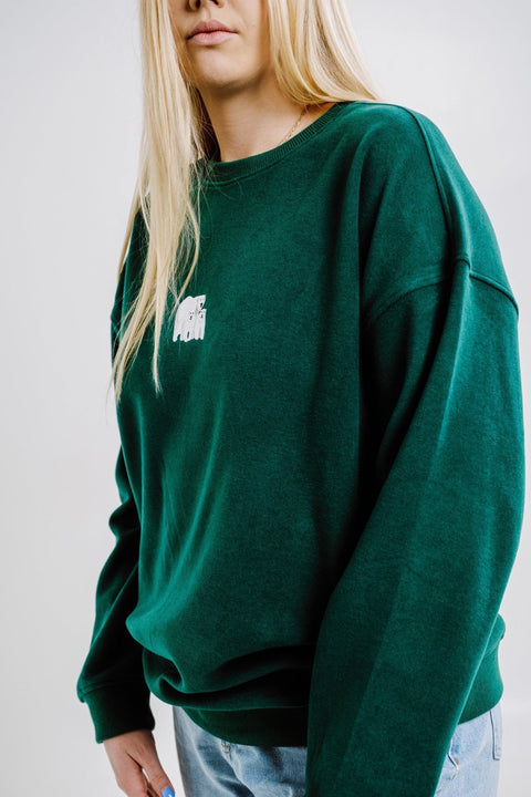 Sossu Polar Bears Sweatshirt - Dark Green