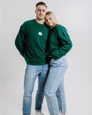 Sossu Polar Bears Sweatshirt - Dark Green