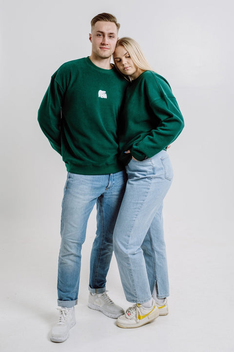 Sossu Polar Bears Sweatshirt - Dark Green