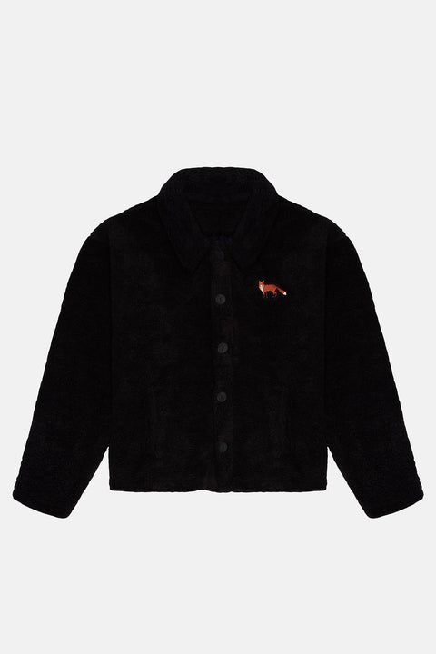 Sossu Red Fox Sherpa Jacket - Black