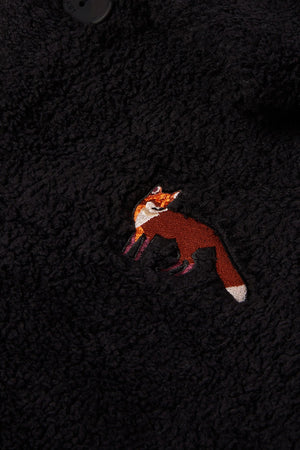 Sossu Red Fox Sherpa Jacket - Black