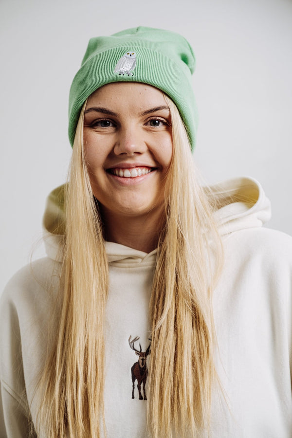 Snow Owl Beanie - Green