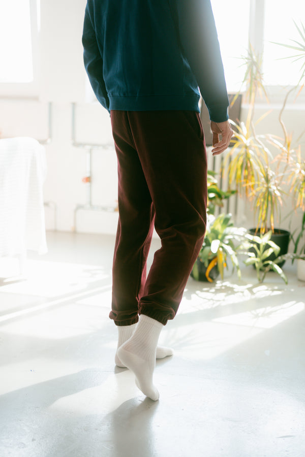 Pure Form Men's Sweatpants - Burgundy