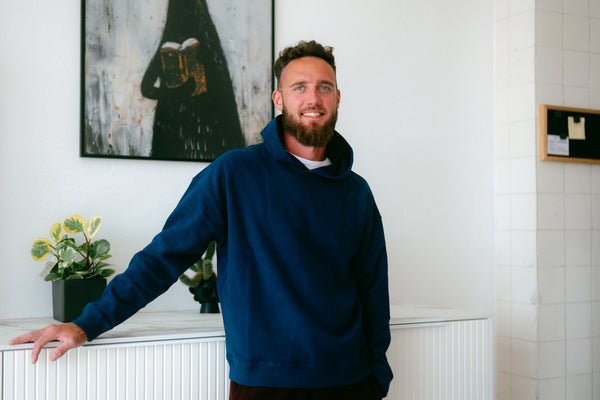 Pure Form Hoodie - Navy Blue