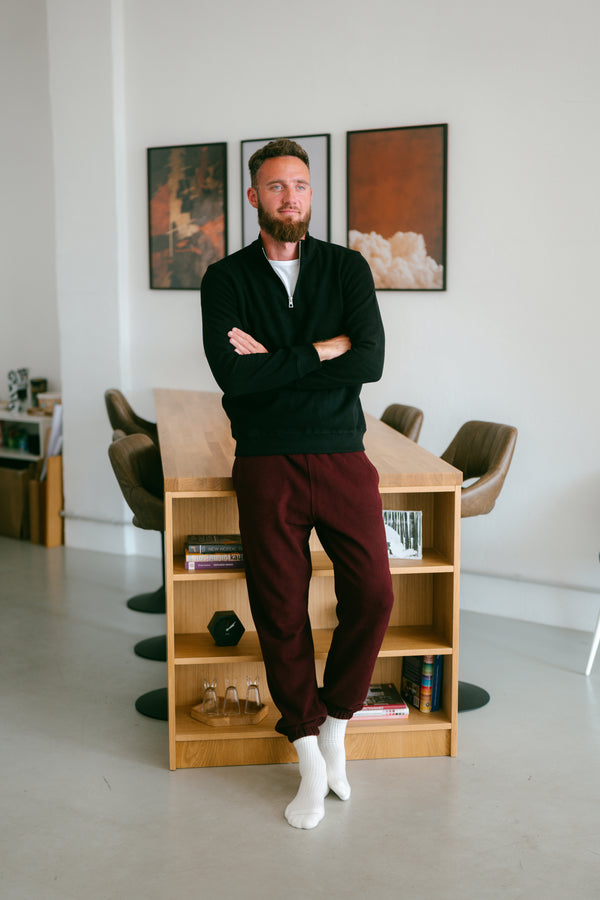 Pure Form Quarter-Zip Sweatshirt - Black