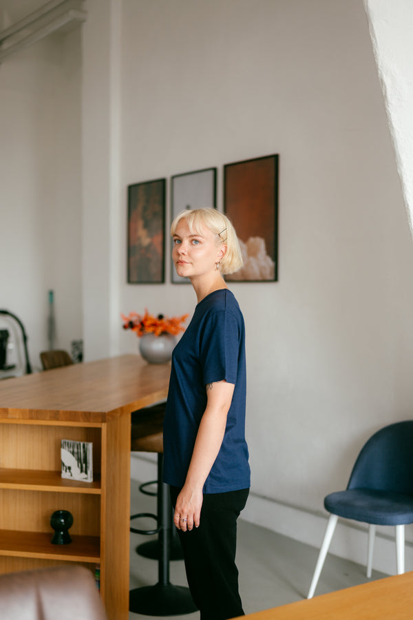 Pure Form Modal T-Shirt - Navy Blue