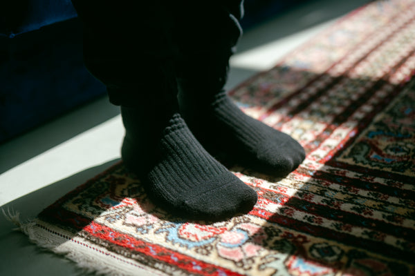 Pure Form Towel Socks - Black