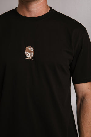 Sossu Barn Owl T-shirt - Black