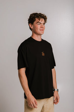 Sossu Coral Snake Oversized T-shirt - Black