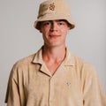 Sossu Coral Snake Terry Bucket Hat - Brown