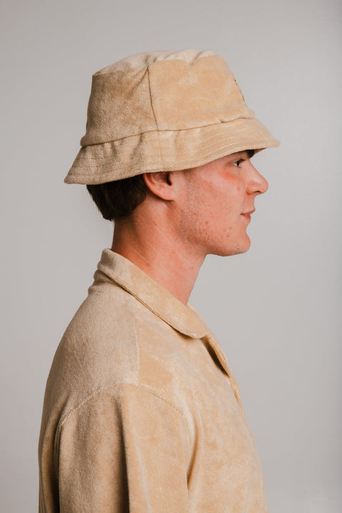 Sossu Coral Snake Terry Bucket Hat - Brown