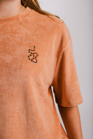 Sossu Coral Snake Terry T-shirt - Brown