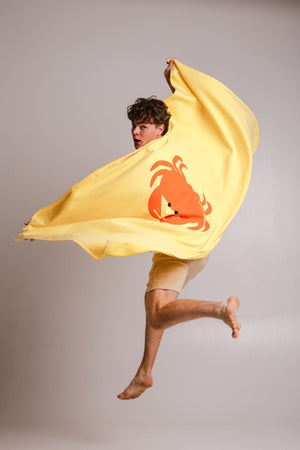 Sossu Crab Peshtemal - Yellow