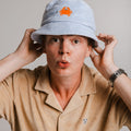 Sossu Crab Terry Bucket Hat - Light Blue