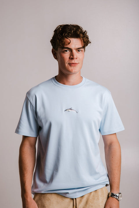 Sossu Dolphin Heavy T-shirt - Light Blue